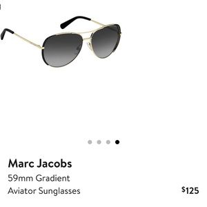 MARC JACOBS Women’s Aviators - Black/Silver